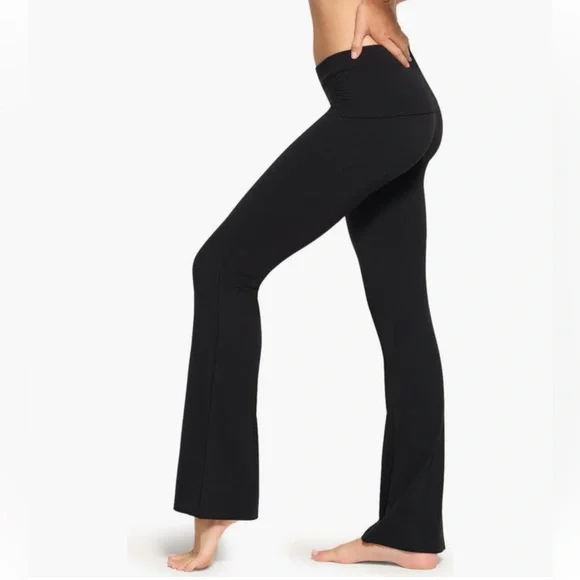 SKIMS Cotton Jersey Foldover Pant | Soot | Size S - Picture 3 of 7